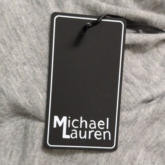NWT Michael Lauren Gray Carson Long Sleeve Lace Up Front Hoodie Size L - Picture 6 of 9